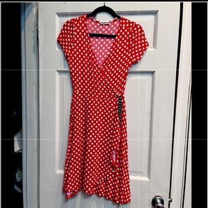 Lollipop Star Red and white polka dots dress